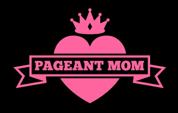 pageant_mom_vinyl_decal_car_ ...