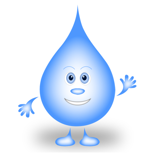 Water Drop Cartoon Character Images & Pictures - Becuo