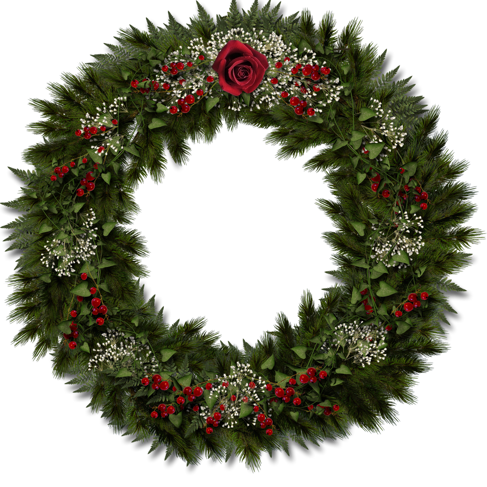 clipart christmas wreath border - photo #26
