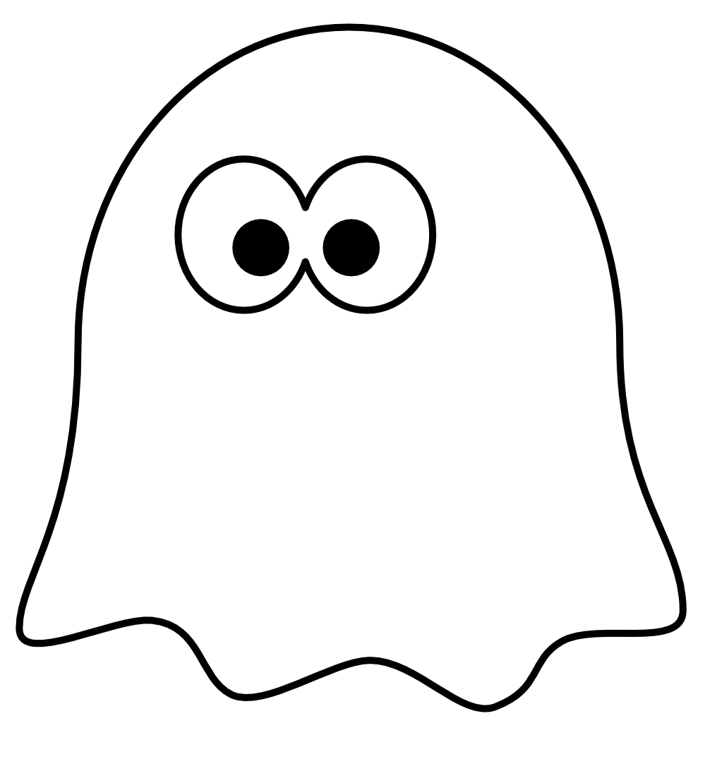 clipartist.net » Clip Art » Ghost Black White Art Art Halloween SVG