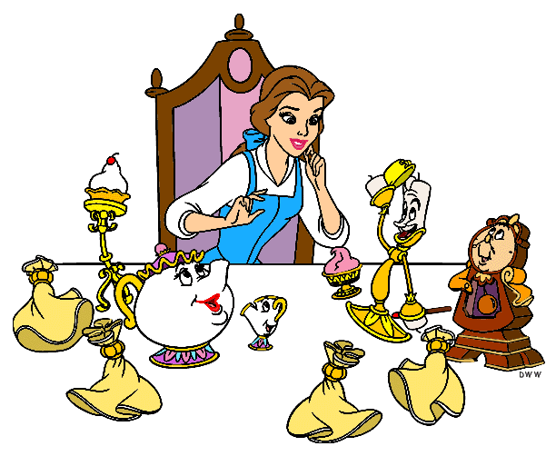 Group Clipart from Disney's Beauty and the Beast - Quality Disney ...