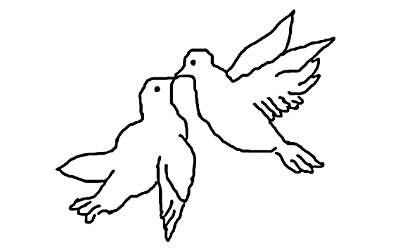 free clipart two turtle doves - photo #12