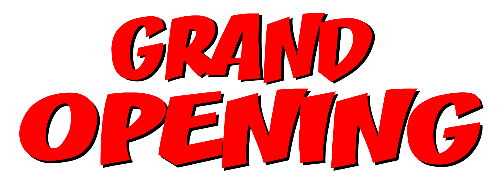 Grand Opening Vinyl Banners from $11.64 - 100 White