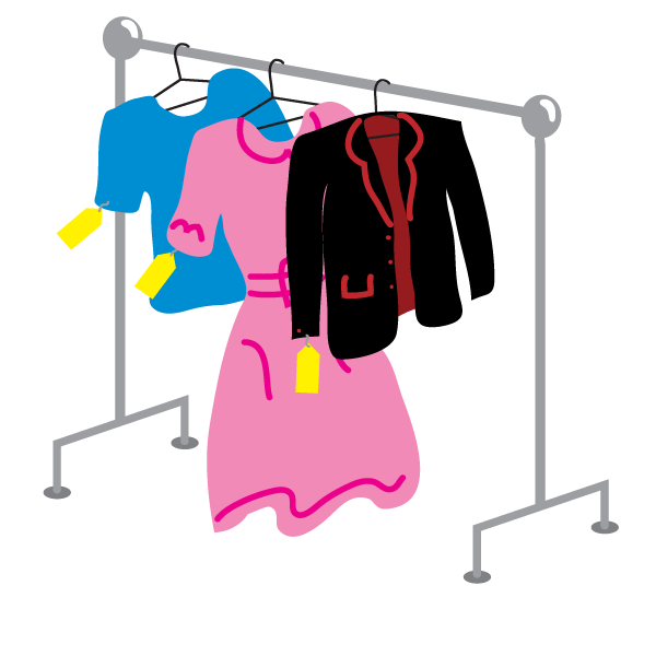 free clipart clothes rack - photo #42