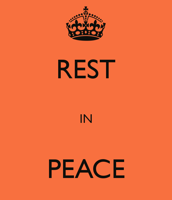REST IN PEACE - KEEP CALM AND CARRY ON Image Generator