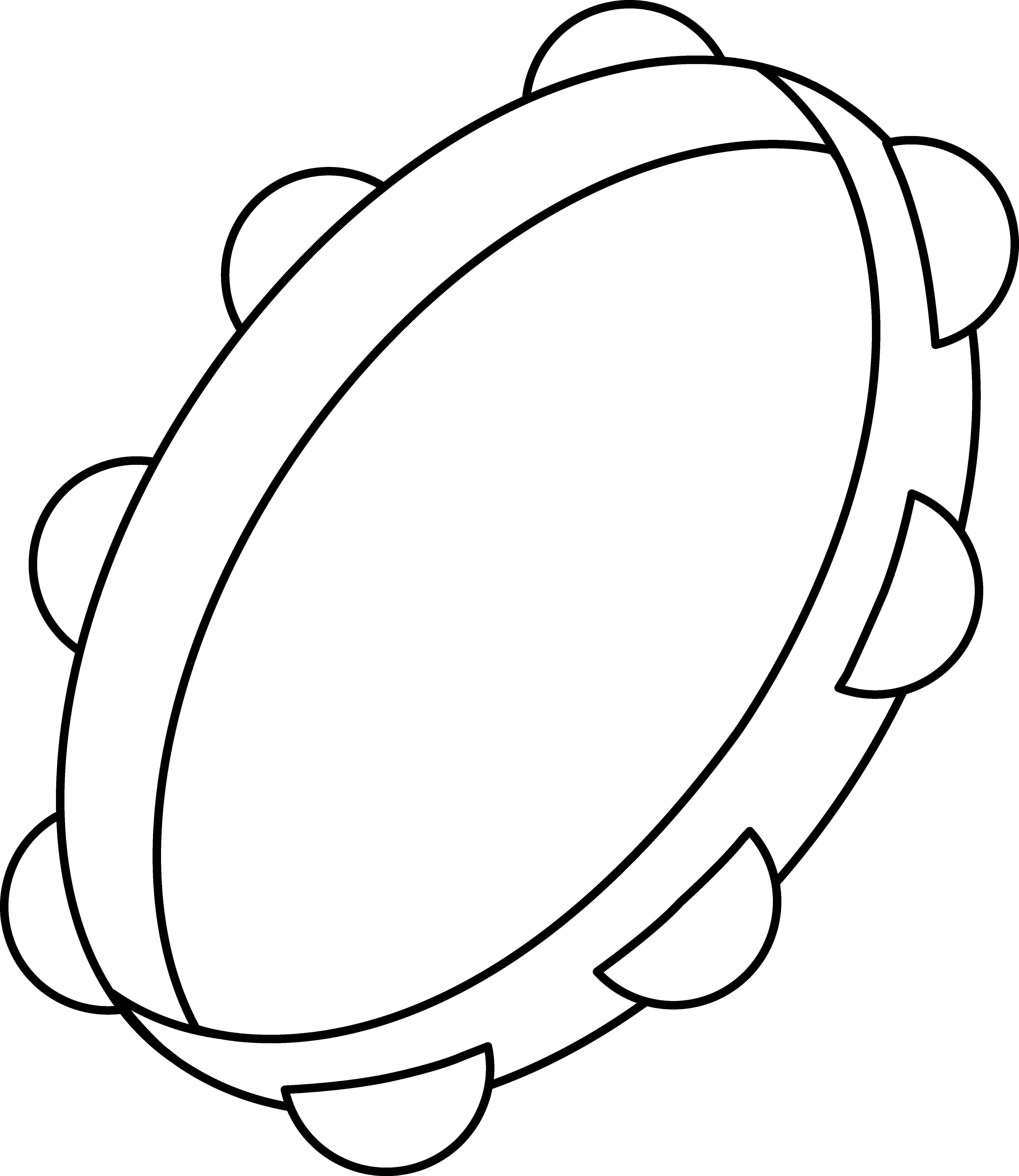 Tambourine clip art free coloring pages | Coloring Pages