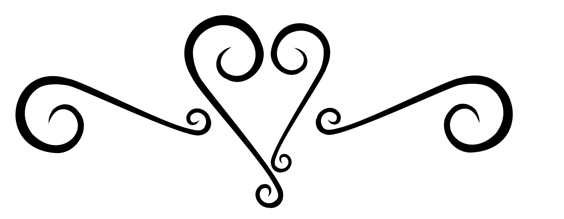 Swirly Heart Tattoo - Cliparts.co