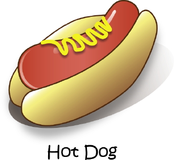 Hot Dog Clipart Black And White | Clipart Panda - Free Clipart Images