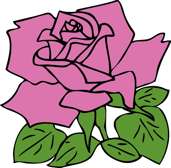 Rose clip art - vector clip art online, royalty free & public domain