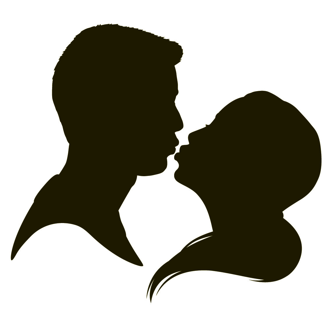 Kissing Silhouette - ClipArt Best