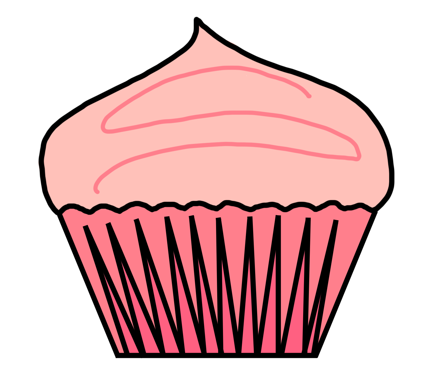 Pink Cupcakes Background | Clipart Panda - Free Clipart Images