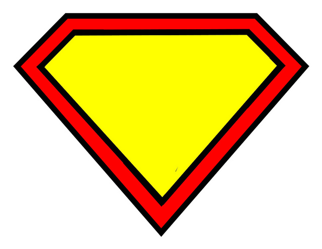 Superman Symbol Outline - ClipArt Best