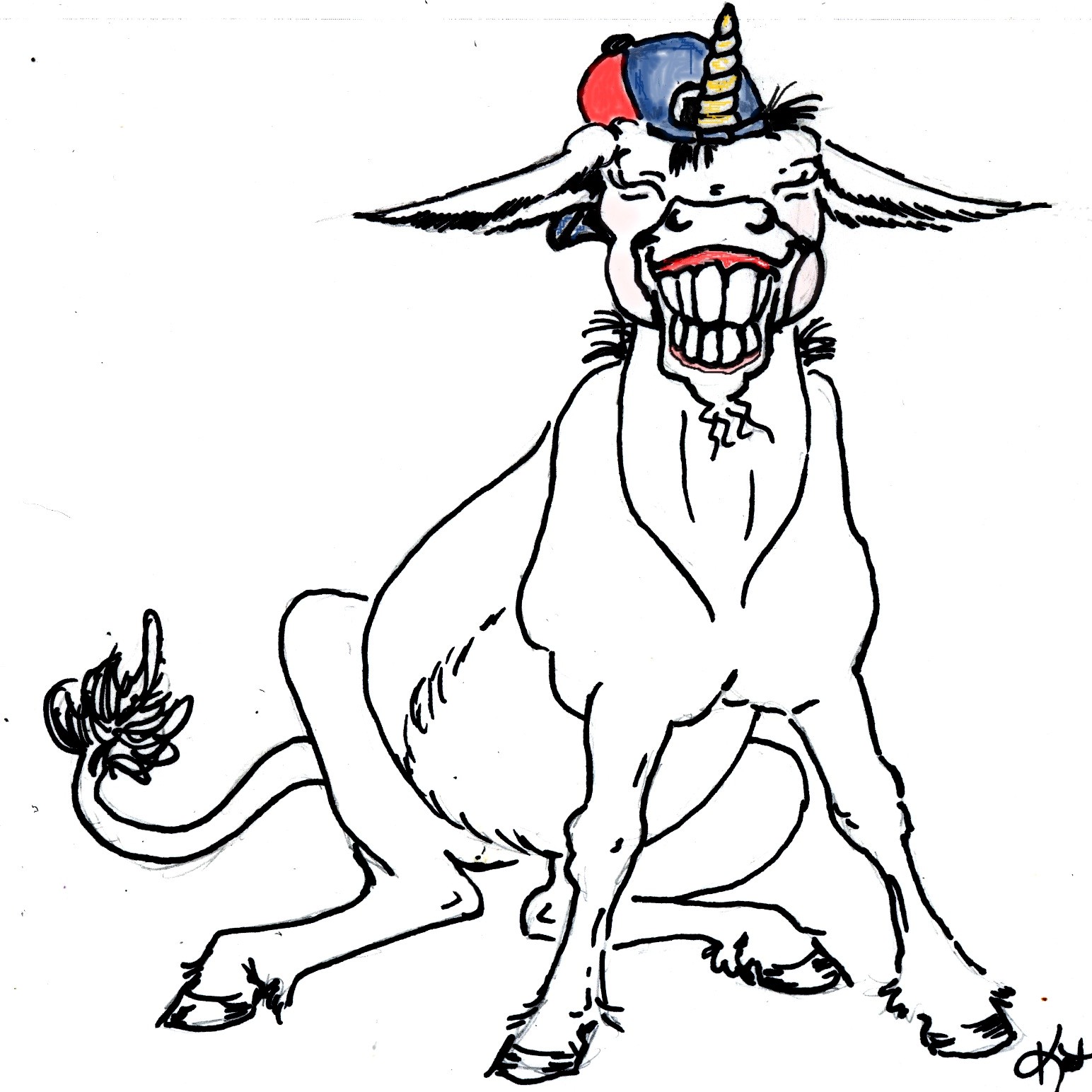 Wilbur the Redneck Unicorn by katsgone on deviantART