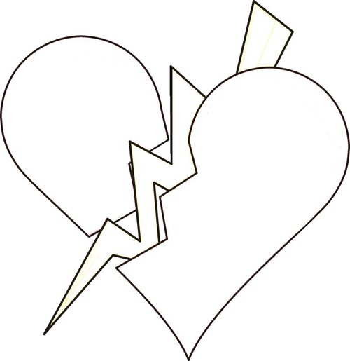 Broken Hearts Coloring Pages >> Disney Coloring Pages