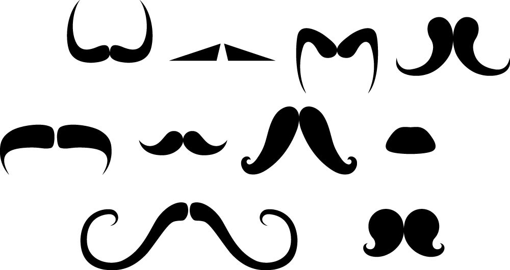 Set of Mustaches - Kids Rooms - Vinyl Wall Decal Art for Kids ...