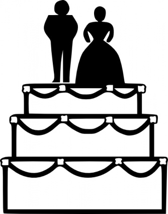 clip art wedding cake