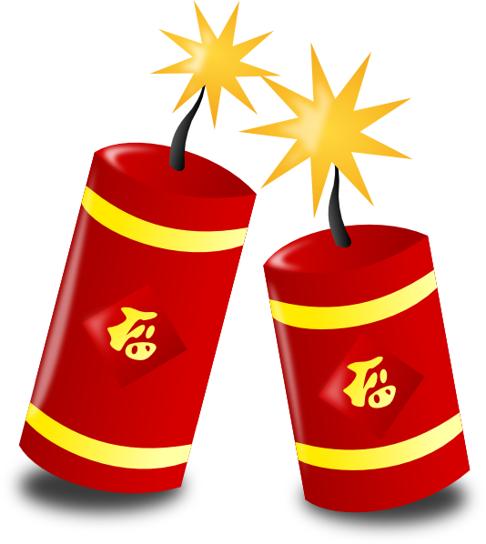 Chinese Fireworks clip art - vector clip art online, royalty free ...