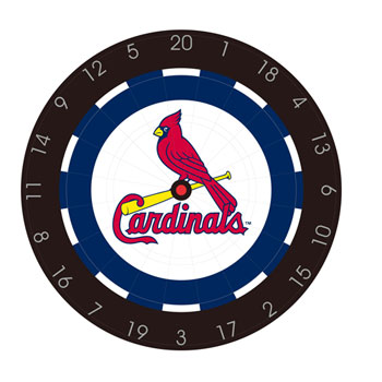 St. Louis Cardinals Logo Licensed Bristle Dartboard - St. Louis ...