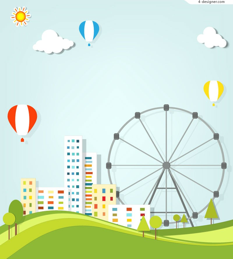 Cartoon Ferris Wheel - Cliparts.co