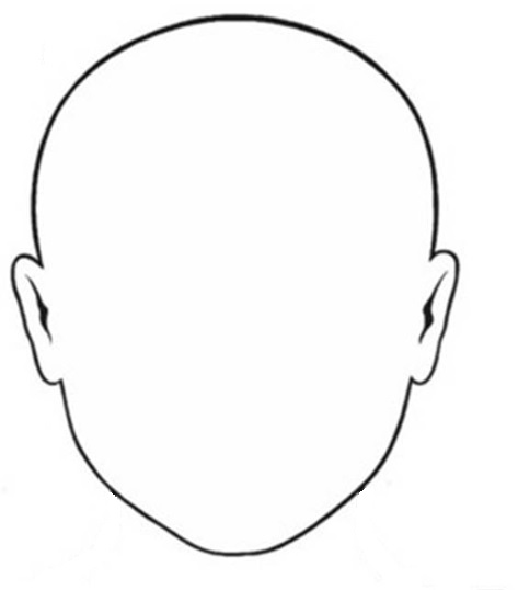 Blank Face Coloring Pages | SelfColoringPages.com