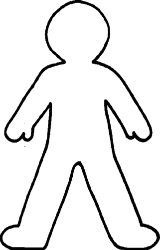 Blank Outline Of Person - ClipArt Best