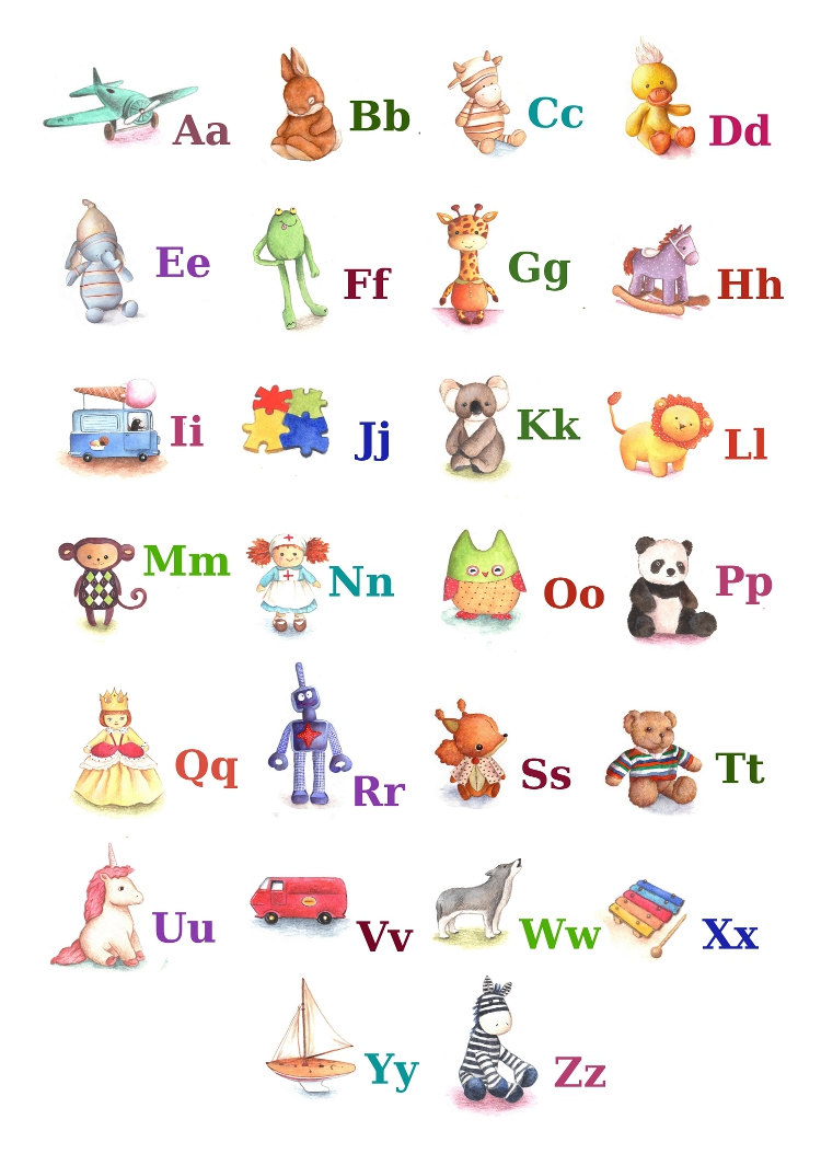 Popular items for abc alphabet on Etsy