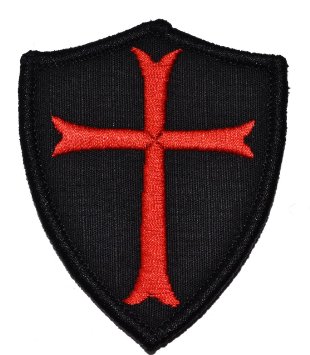 Amazon.com: Knights Templar Cross 3x2.5 Shield Military Patch ...