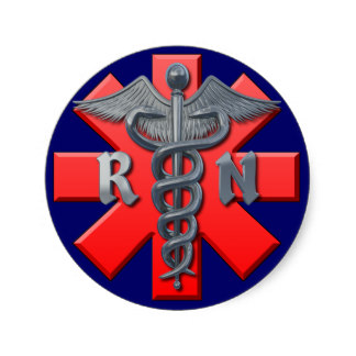 Nursing Symbol Stickers, Nursing Symbol Custom Sticker Designs