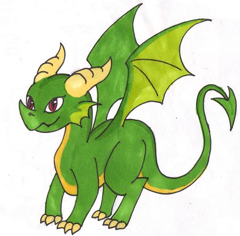 DeviantArt: More Like Green dragon cartoon by Grimaldu5