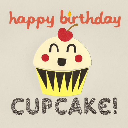 Hand Drawn Competition: Happy Birthday Cupcake