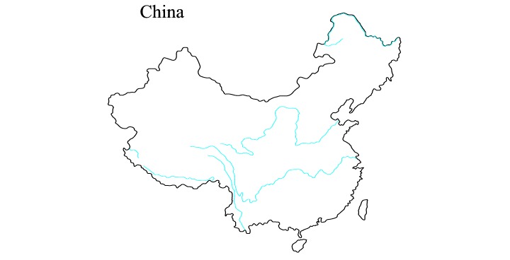 Outline Map Of China For Kids