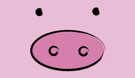 Mean Cartoon Pig - Gallery