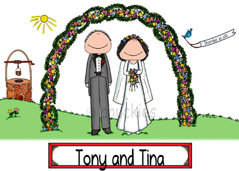 WeddingsChuckies Cartoons Personalised Picture Gifts