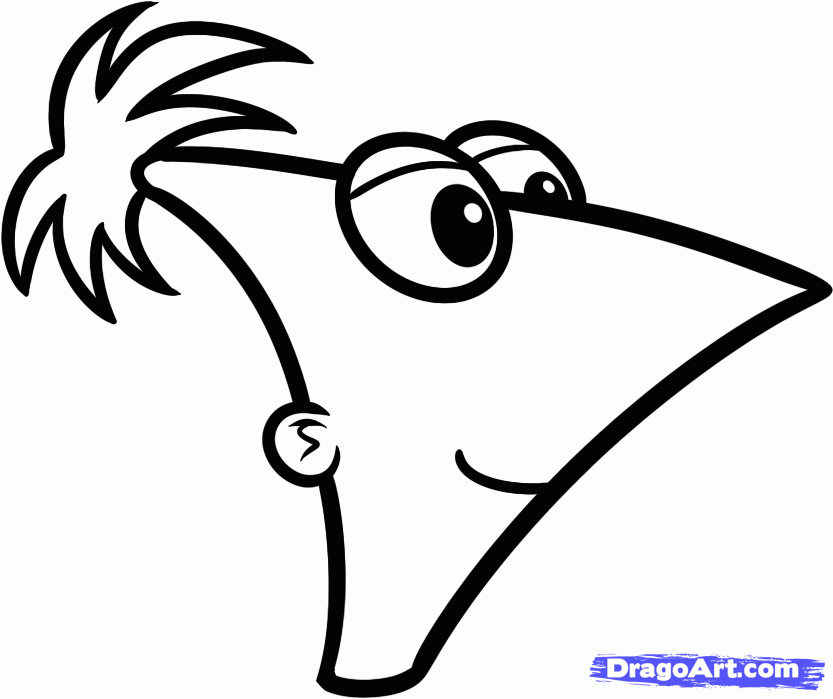 How to Draw Phineas Easy, Step by Step, Disney Characters ...