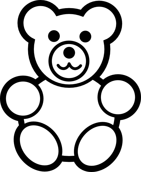 Teddy Bear Drawing Outline - ClipArt Best