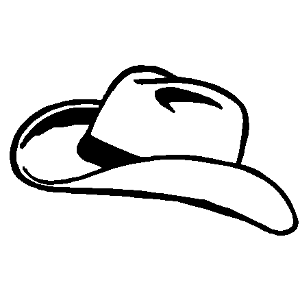 Cowboy Hat Wall Decal - Custom Wall Graphics