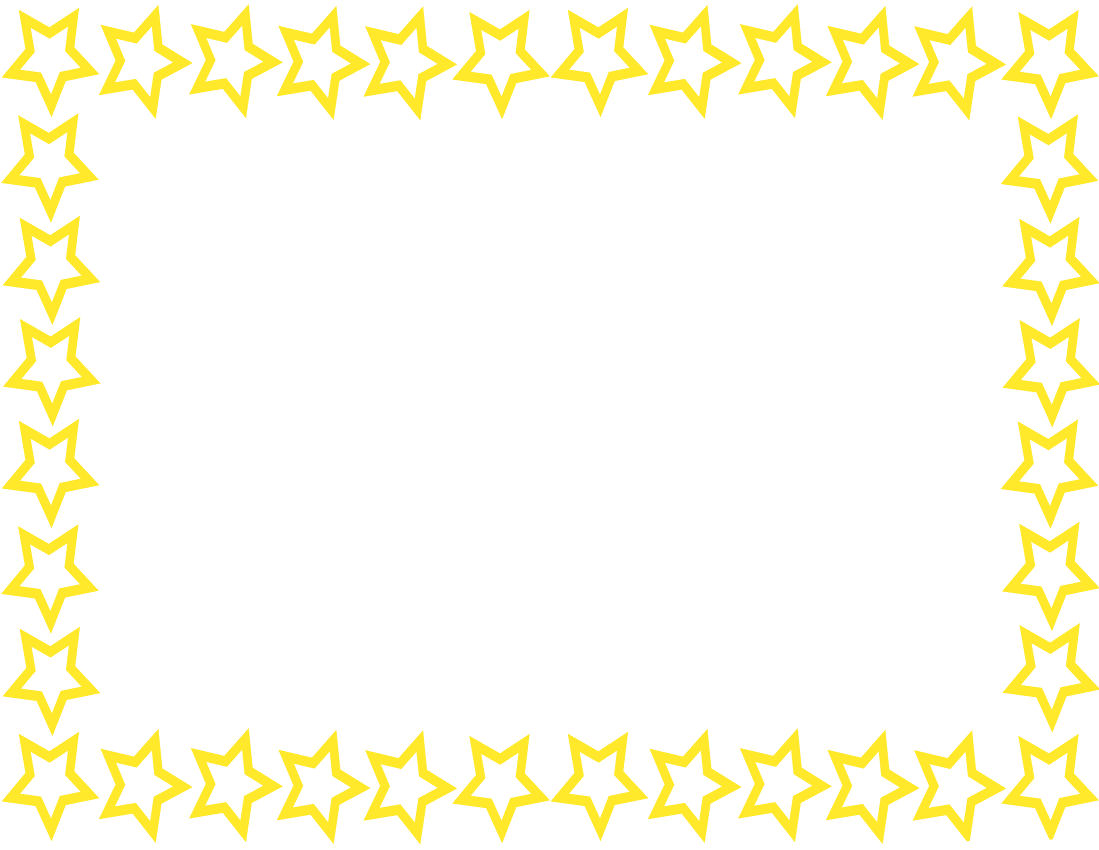 Gold Star Border Clipart - Gallery