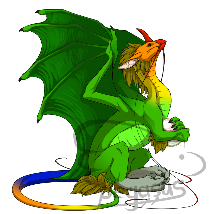 Male Snapper dragon, Turtwig skin by animepegasus on deviantART