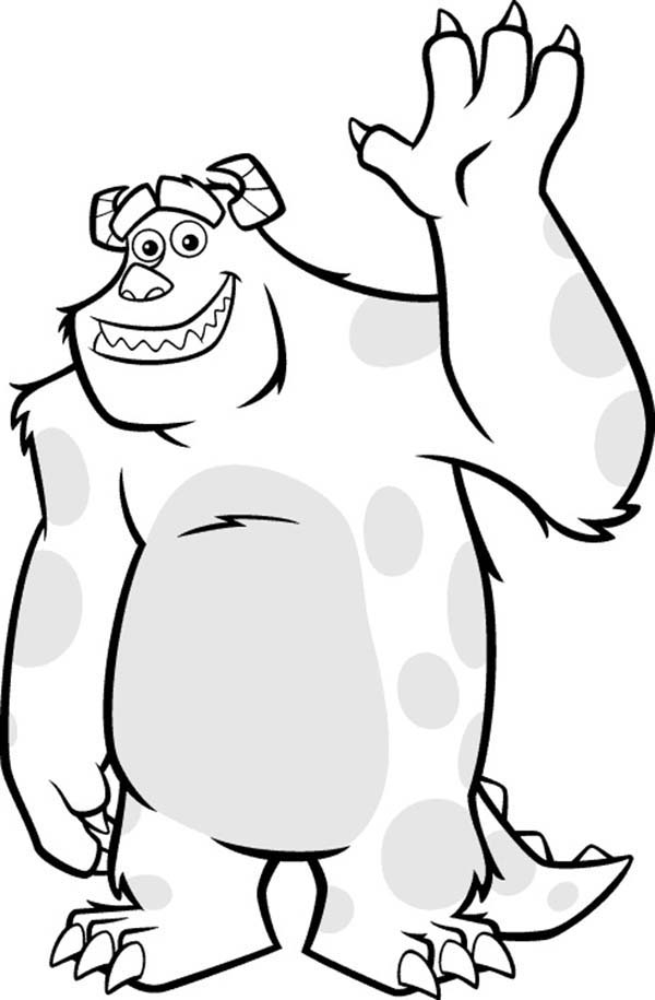 Meet James Sulley Sullivan in Monsters Inc Coloring Page | Kids ...