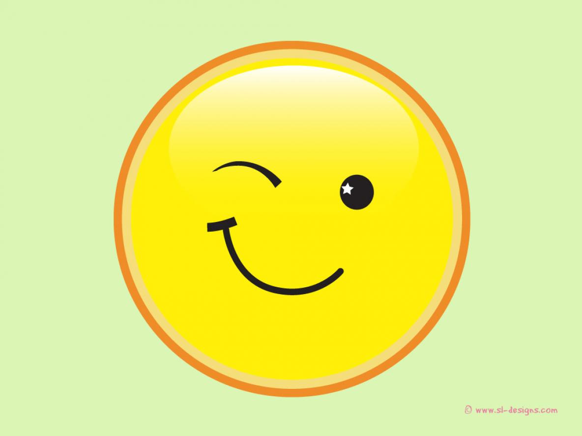 Smiley Face Winking | Smile Day Site