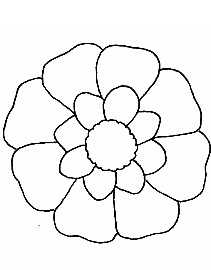 Beautiful Sunflower Coloring Page |Flower coloring pages Kids ...