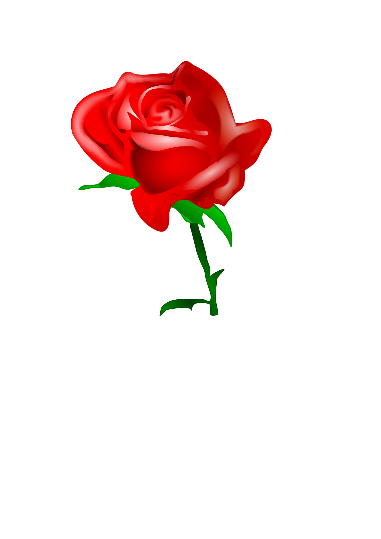 Pix For > Red Rose Art
