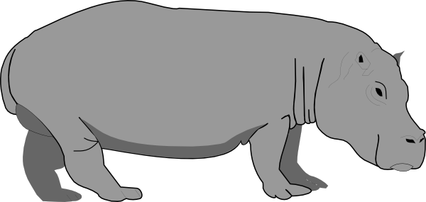 Hippo Clipart Black And White | Clipart Panda - Free Clipart Images