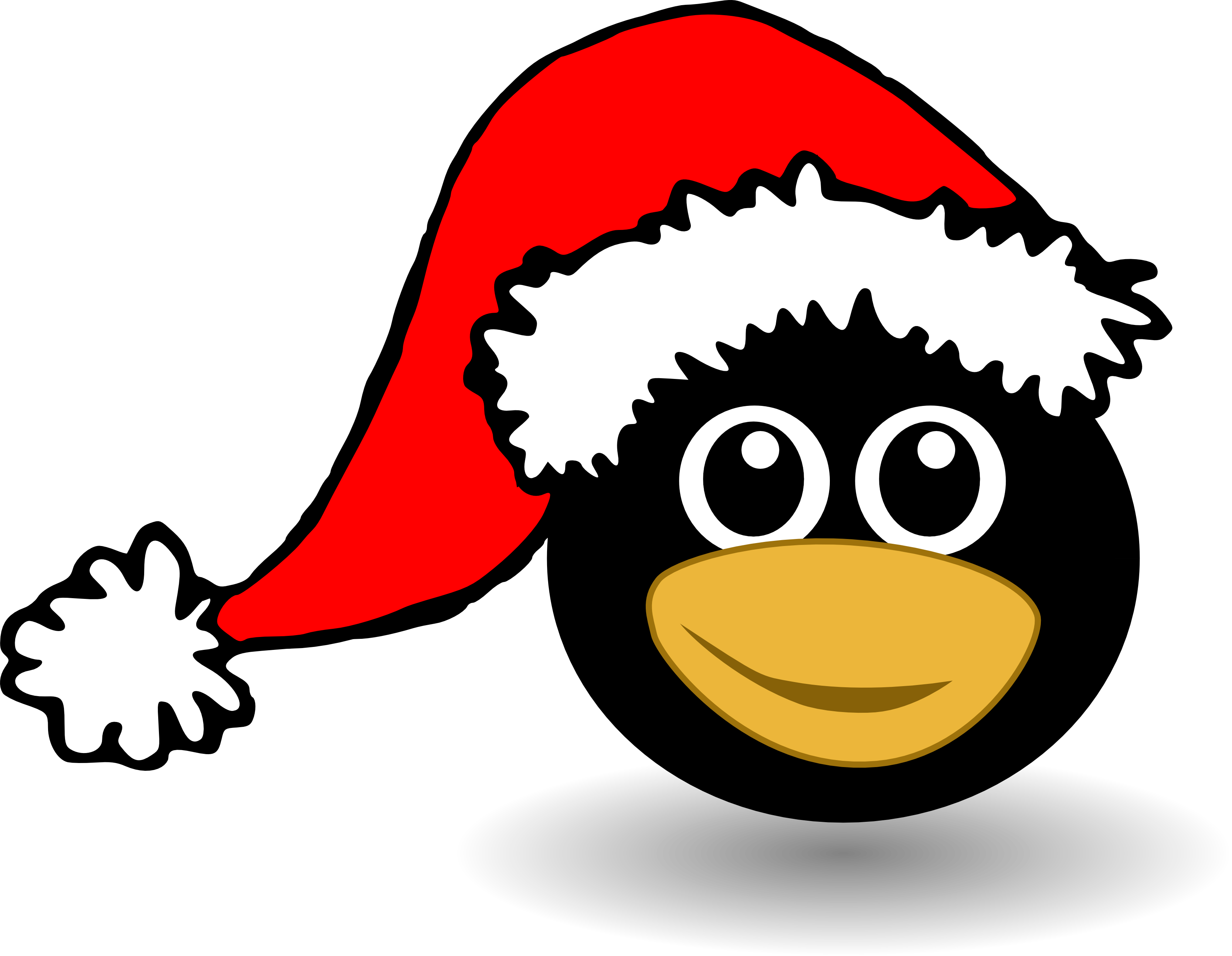 Christmas Penguin Clipart Black And White | Clipart Panda - Free ...