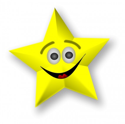 Smiling Star-vector Clip Art-free Vector Free Download