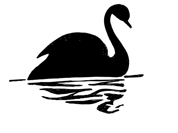 Swan Silhouette clip art - vector clip art online, royalty free ...