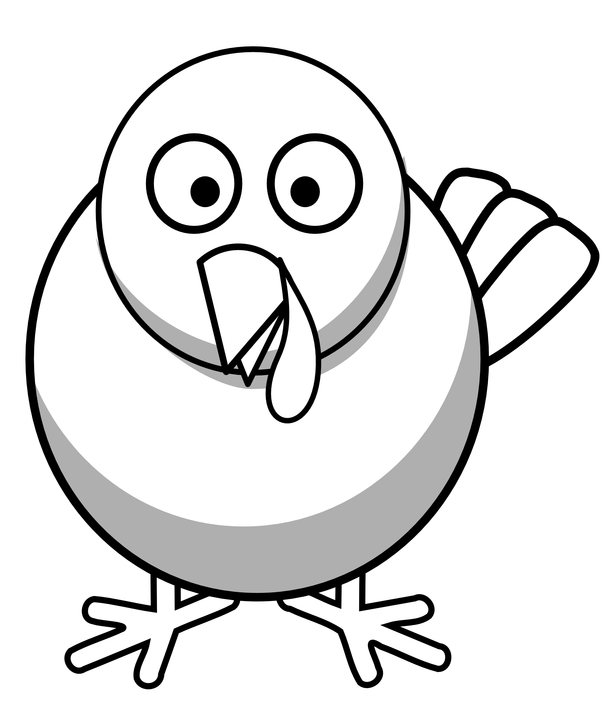 Turkey Feather Clipart Black And White | Clipart Panda - Free ...