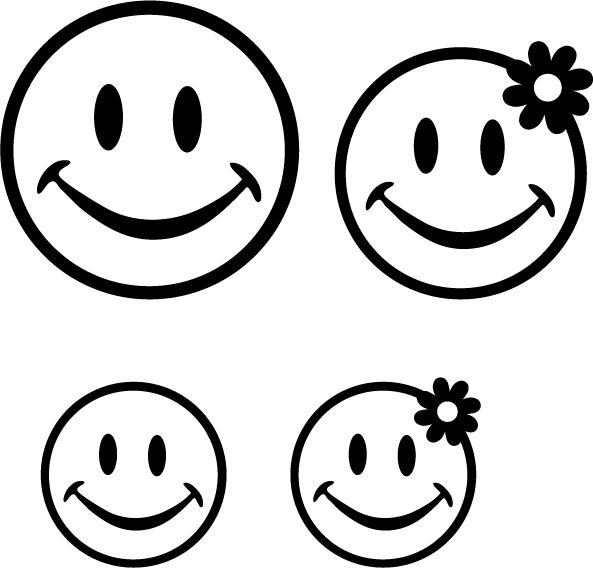 Smiley face car decals | A Perfect Memory