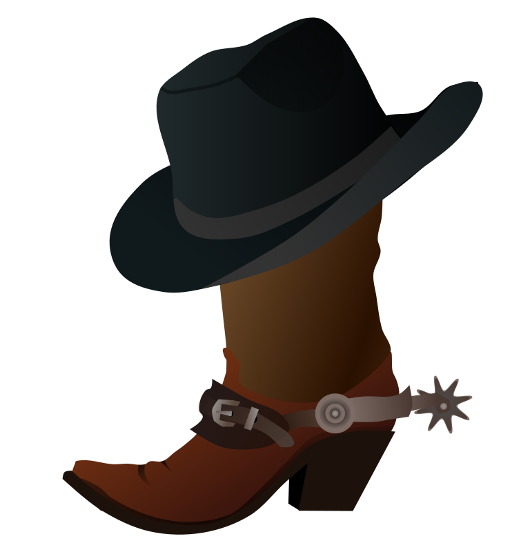 Cowboy Boot And Hat Clip Art Download