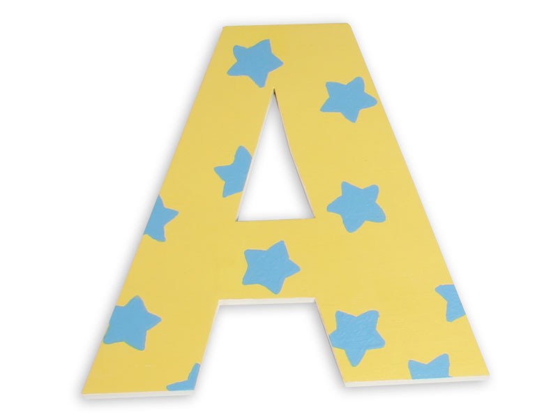 Rubber Duck Painted Wood Letters - Star Painted Wooden Letters ...